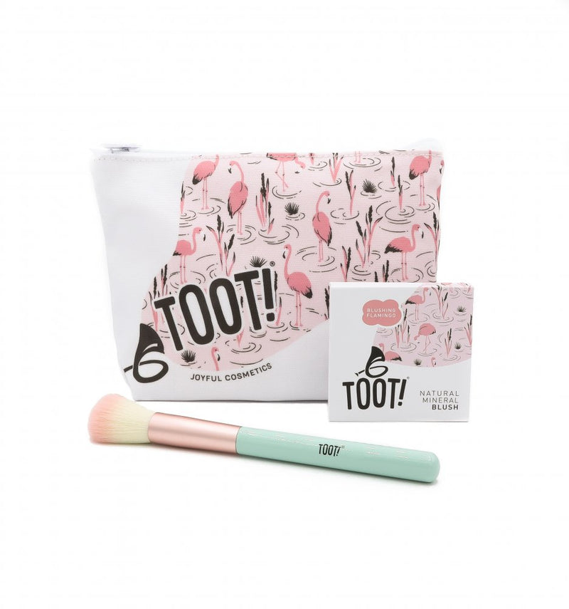 TOOT! Blushing Flamingo Blush Bag Set