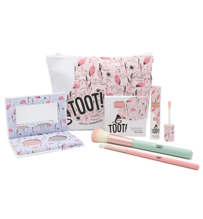 TOOT! Flamingo Kiss Natural Makeup Box Set