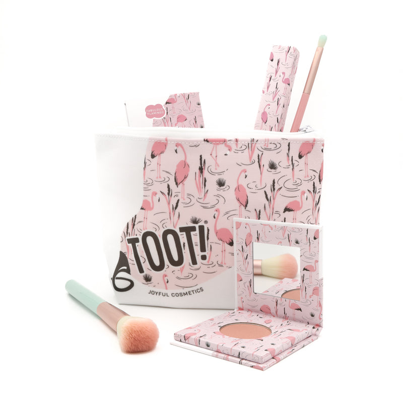 TOOT! Blushing Flamingo Blush Bag Set